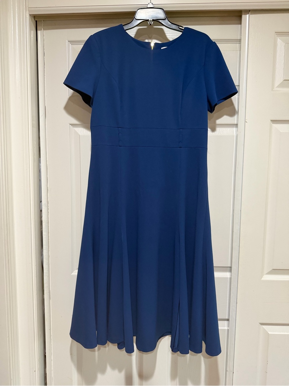 Calvin Klein Deep Blue Crewneck Dress Size 14
